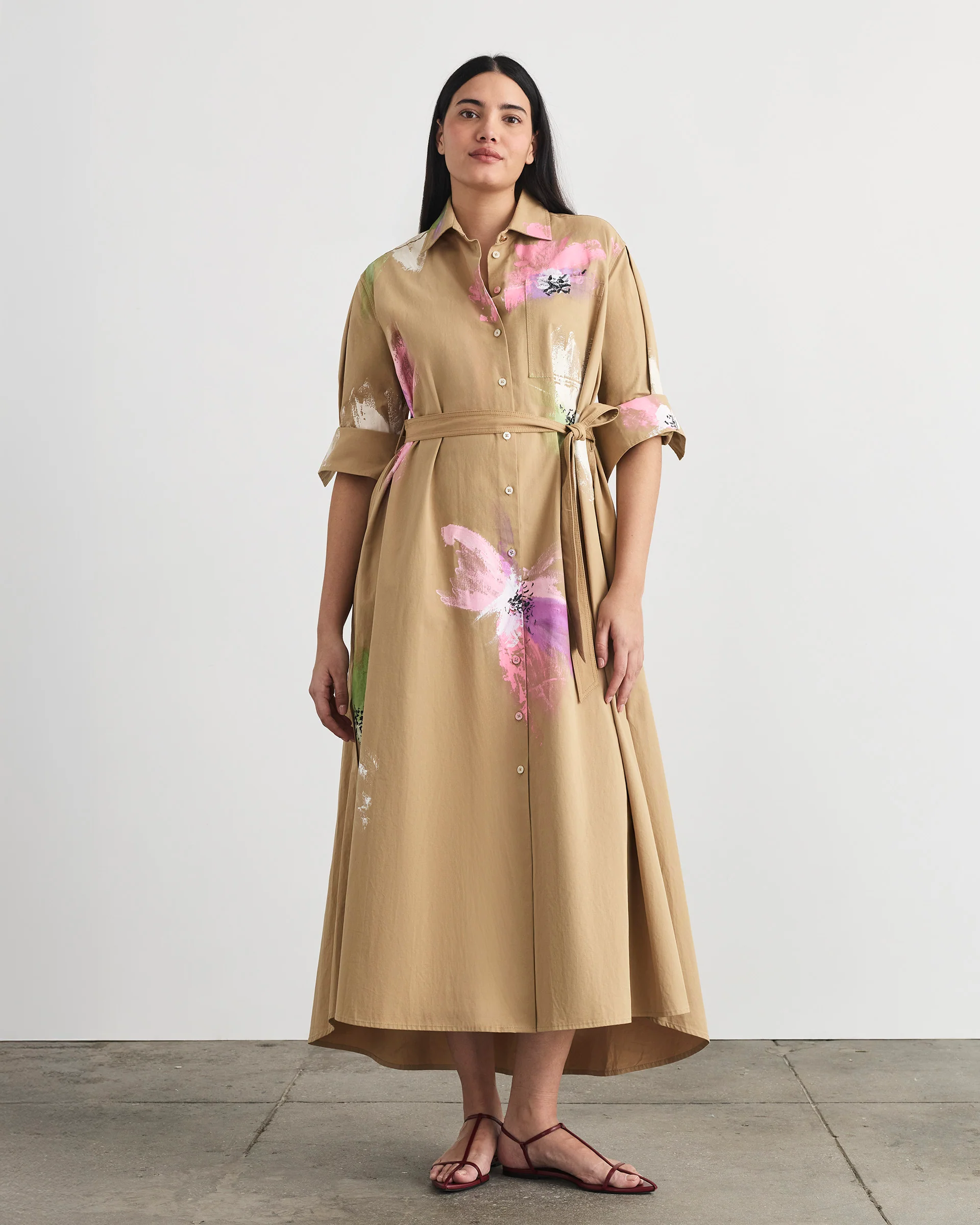 Margaux Custom Painted Shirtdress - Image 2