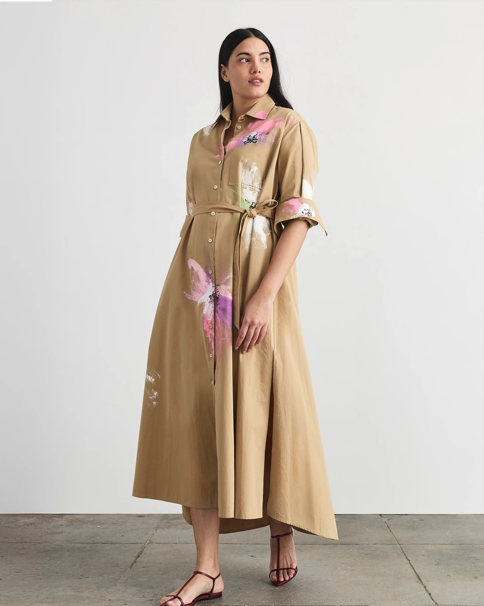 Margaux Custom Painted Shirtdress - Image 4