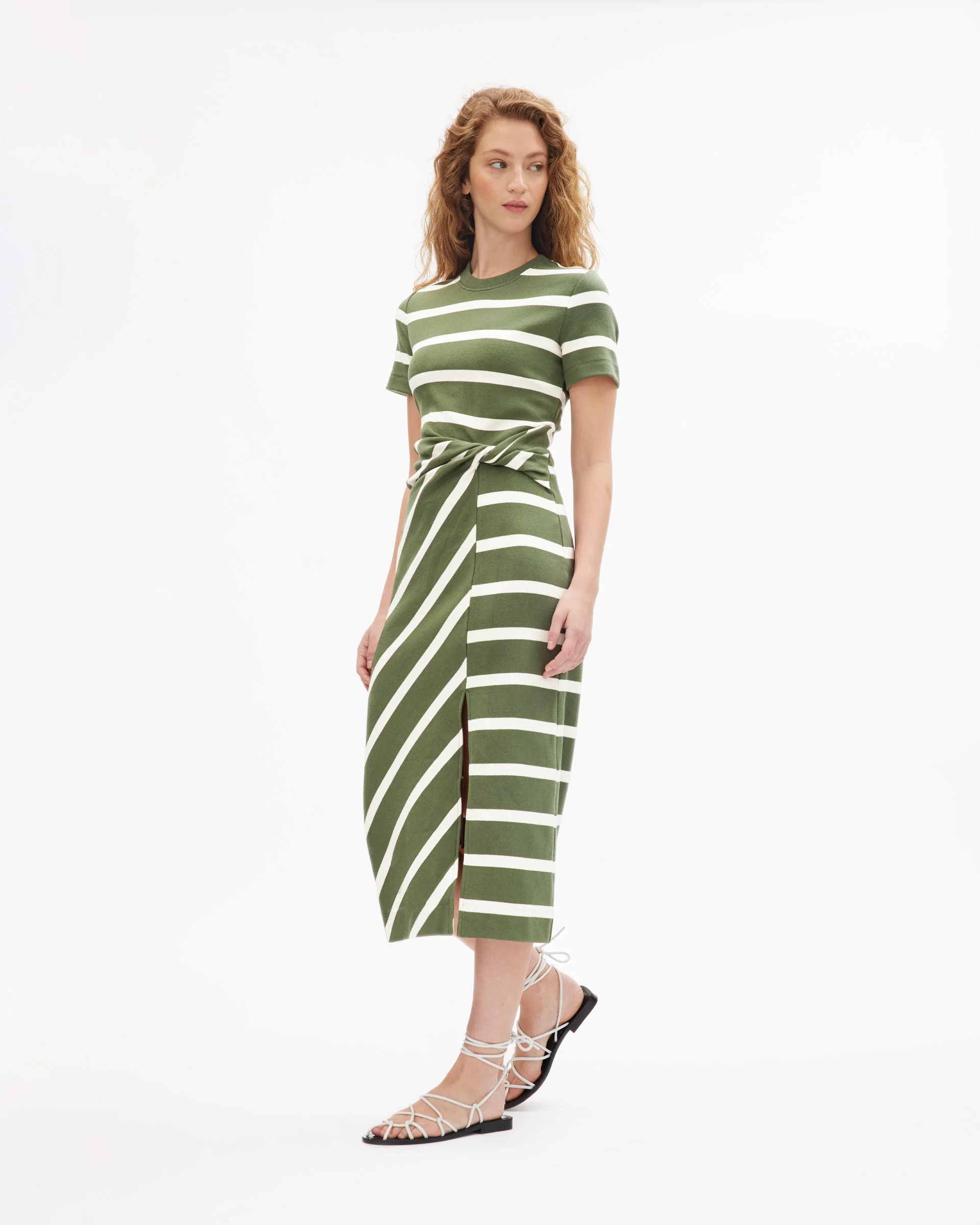Short Sleeve Striped Cody Dress - Image 3
